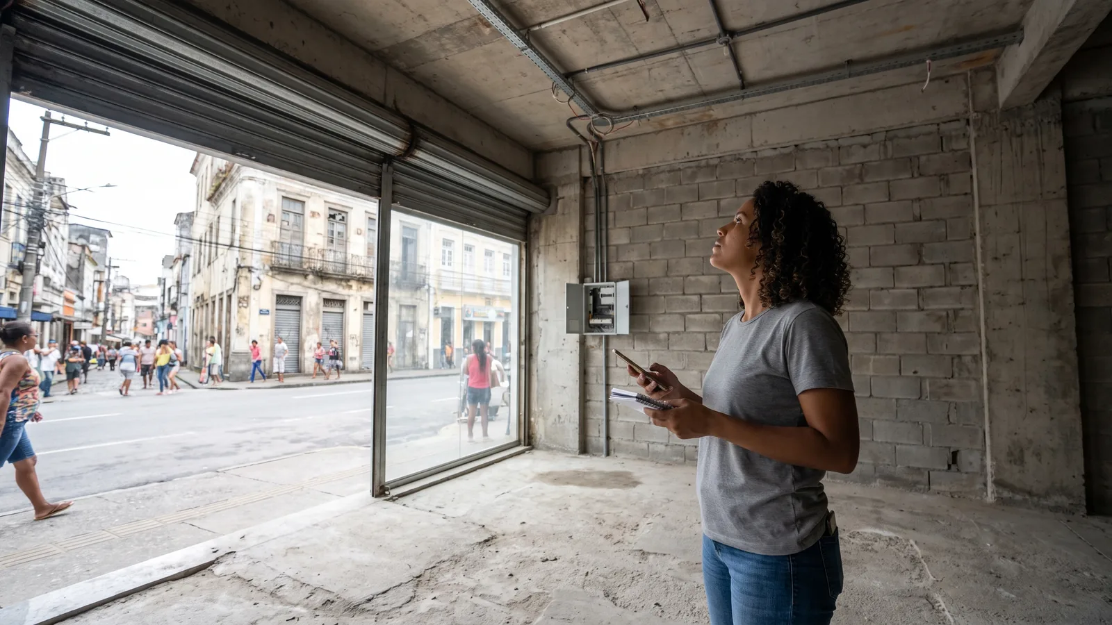 Evaluación de un local comercial para abrir una heladería.