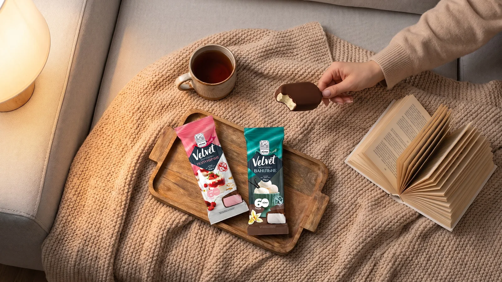 Helados Gelimo Velvet Morango Zero y Velvet Baunilha Zero como opción práctica de postre sin azúcar añadida