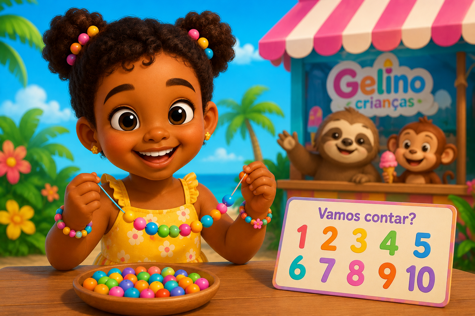 Números para niños con actividades educativas para contar y aprender jugando