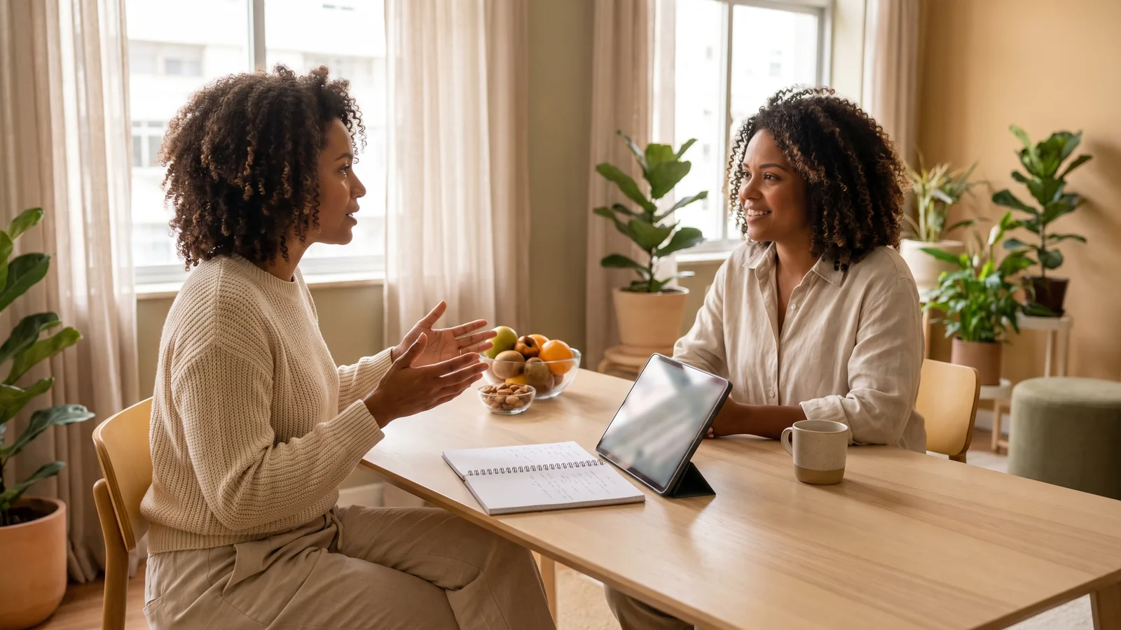Consulta com nutricionista para montar um plano alimentar individual