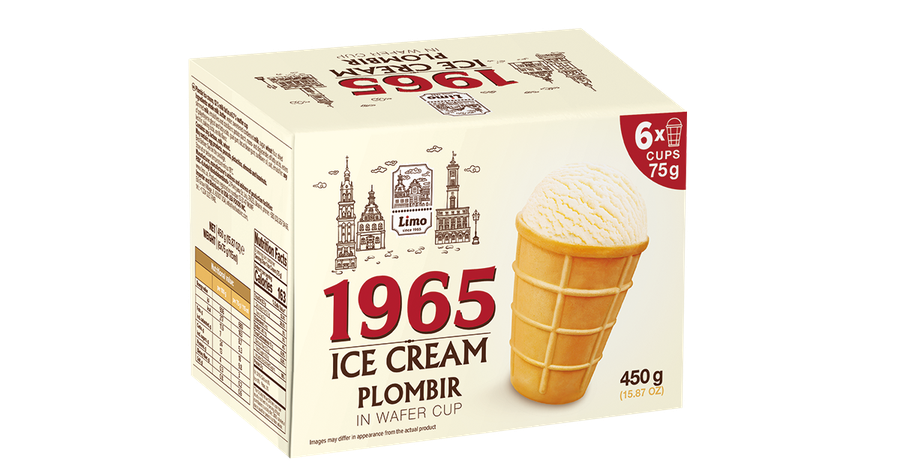 Gelimo Multipack Casquinha Wafer 1965 Plombir 6 unidades